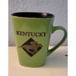 Kentucky Derby 118 Ceramic Green Coffee Mug Pre-owned